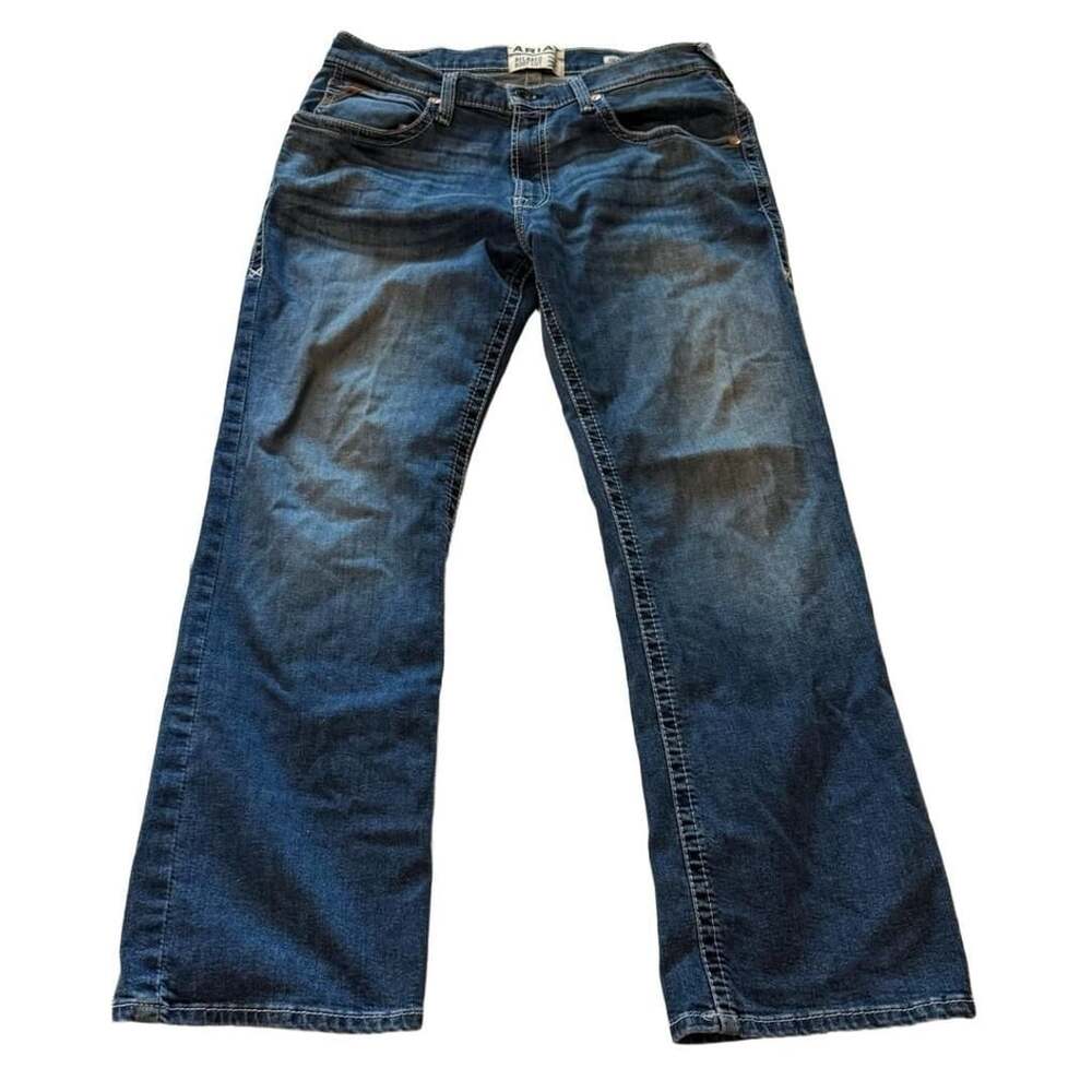 Ariat M4 Relaxed Boot Cut Size 35/30 Blue Denim Jeans